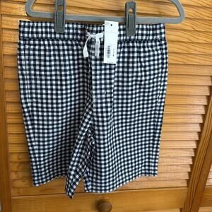 Janie and Jack - Boys - Gingham Blue - Pull On Shorts - Size 12 - NWT
